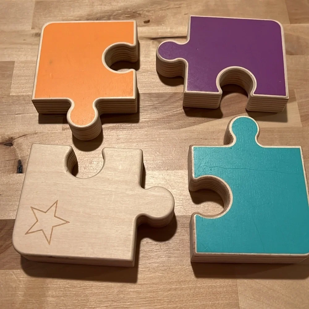 EUC LOVEVERY WOODEN PUZZLE - FOUR PIECES